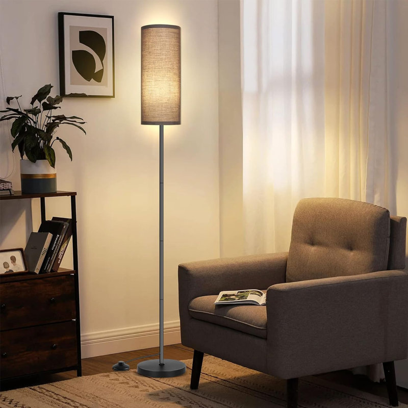 Lampe sur pied mate 61,5 po Imke, Gris