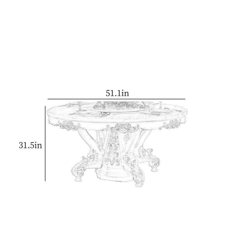 Marsa, 31.5"H x 51.1"L x 51.1"W