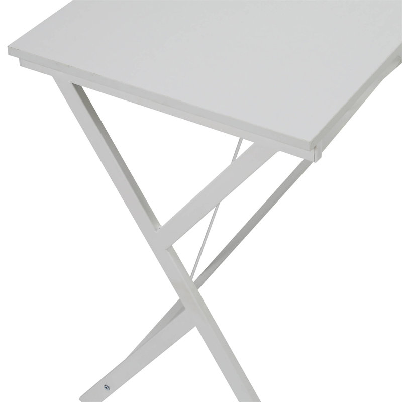 Bureau d'ordinateur Dazenus Finish (sans les chaises de bureau), Blanc