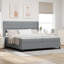  Lit sommier tapissier avec matelas 35,4 x 74,8 po gris foncé-1359583247-1359583246