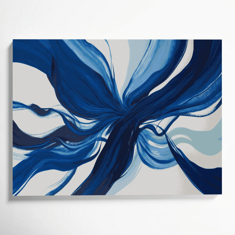 Lyrical Abstraction 38 Blue Canvas Wall Art