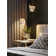 1 Light Single Geometric LED Pendant with Crystal Shade