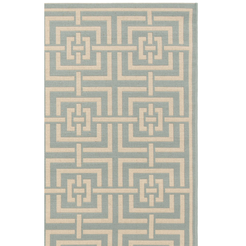 Tapis intérieur / extérieur Gowanus Linden 100, Carré 6 pi 7 po