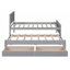 Lit plateforme simple avec lit gigogne et tiroirs-1982058376