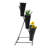 Mushkan Flower Display Stand With 12PCS Buckets, 3 Layers Metal with Wheels