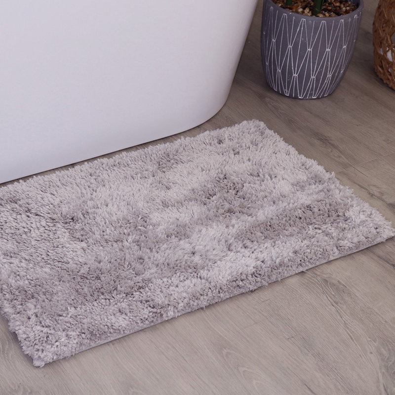 Bathroom Rugs, Extra Soft Absorbent Bath Rugs, Non-Slip, Quick Drying, Machine Washable, Plush Comfort for Bathroom Floor, Tub, Shower and Home Decor Accessories, 20x32, Grey