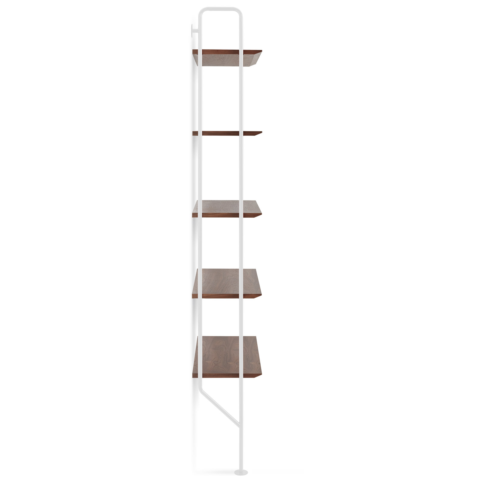 Hitch 26" Bookcase, White/Walnut