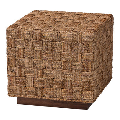 Bohemian Natural Seagrass End Table