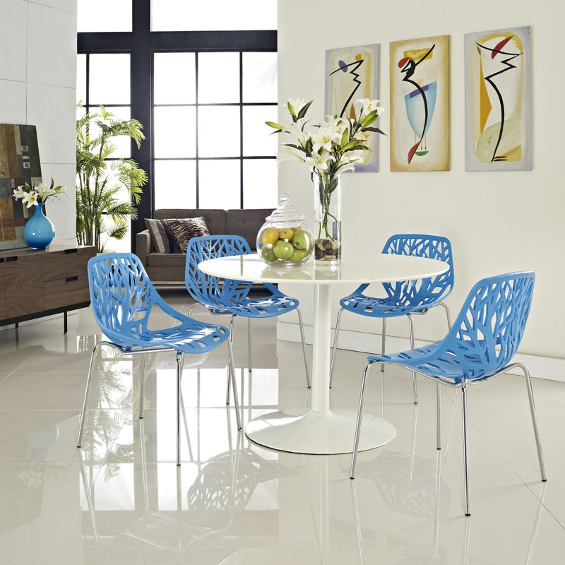 Modway Stencil Blue Dining Chair