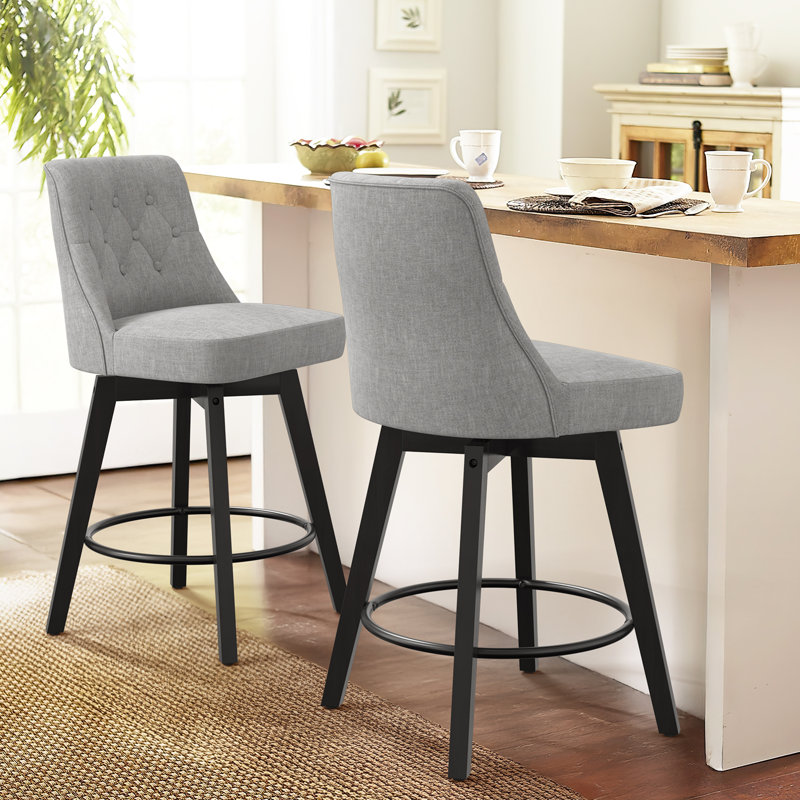 Tabourets de bar - gris foncé