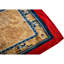 1880s Traditional Small Antique Beige Geometric Knotted Chinese Ningxia Rug