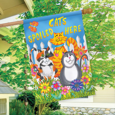Drapeau de maison de chat «Cats Spoilé»