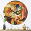 Way of Inner Paint - Horloge murale moderne en bois-63618634