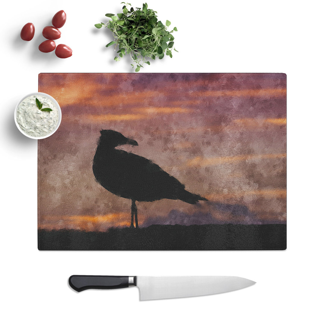 Seagull and Sunset Chopping Board