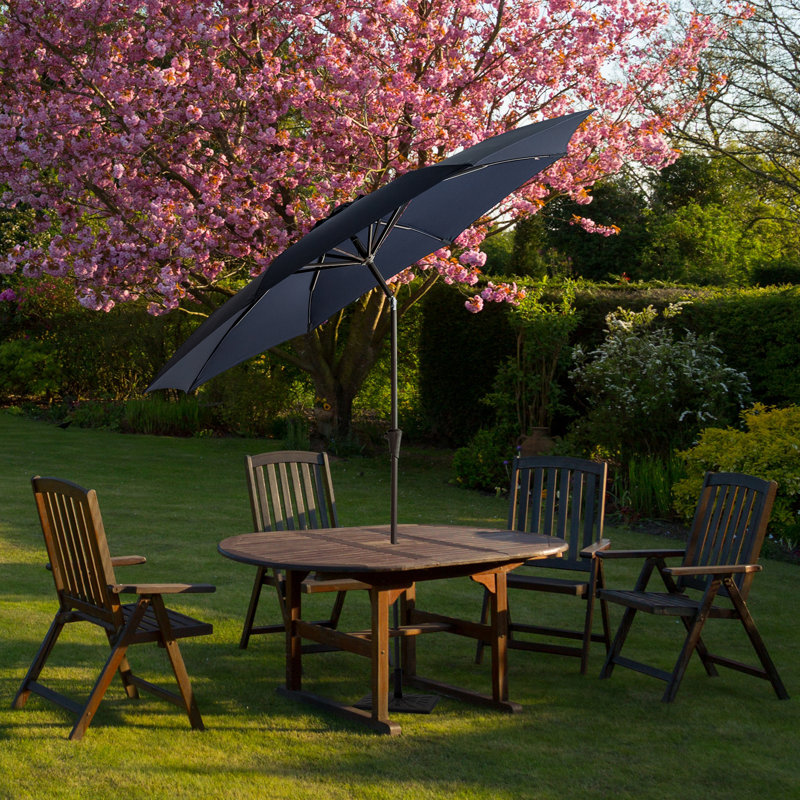 Parasol de marché 120 po Frison, H 97 po x l 117 po x P 117 po, Bleu marine