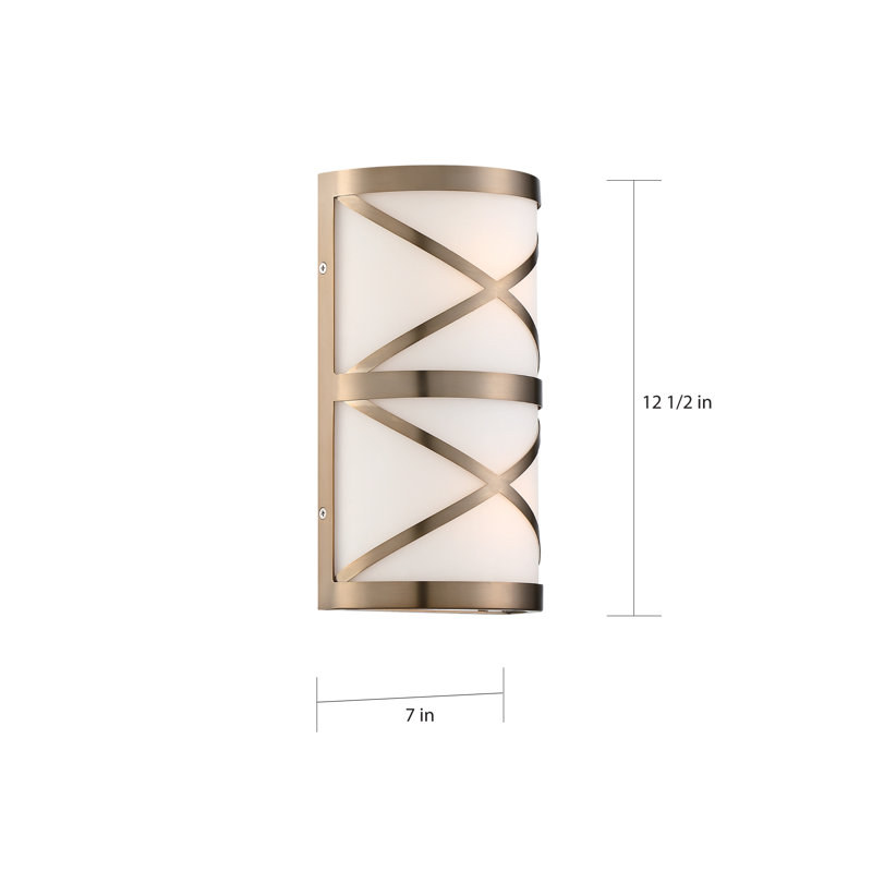 Curci 2 - Light Dimmable Vanity Light, Burnished Brass