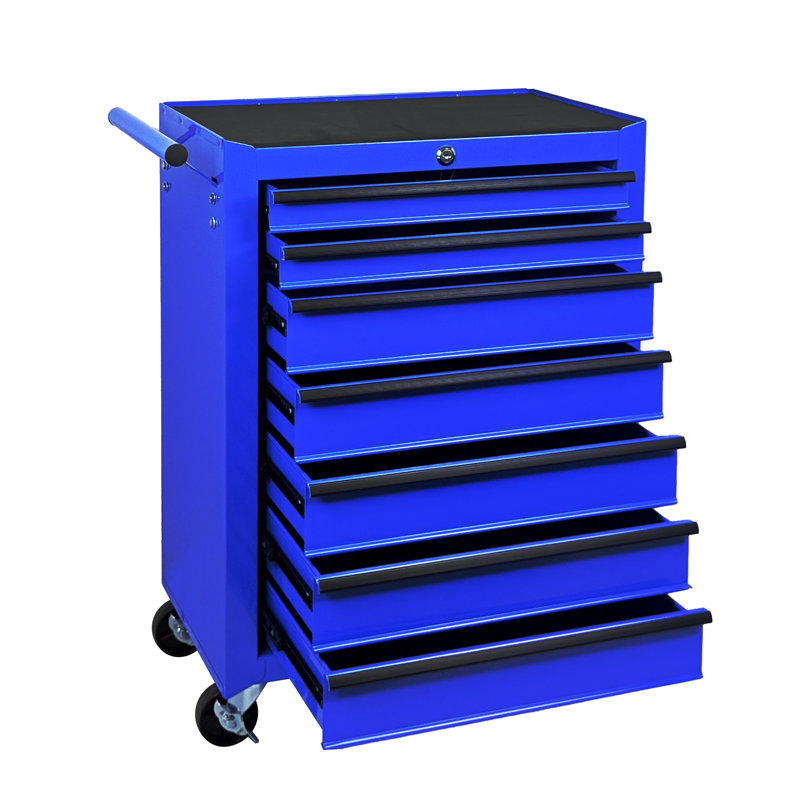 Coffre à outils roulant en métal, Blue