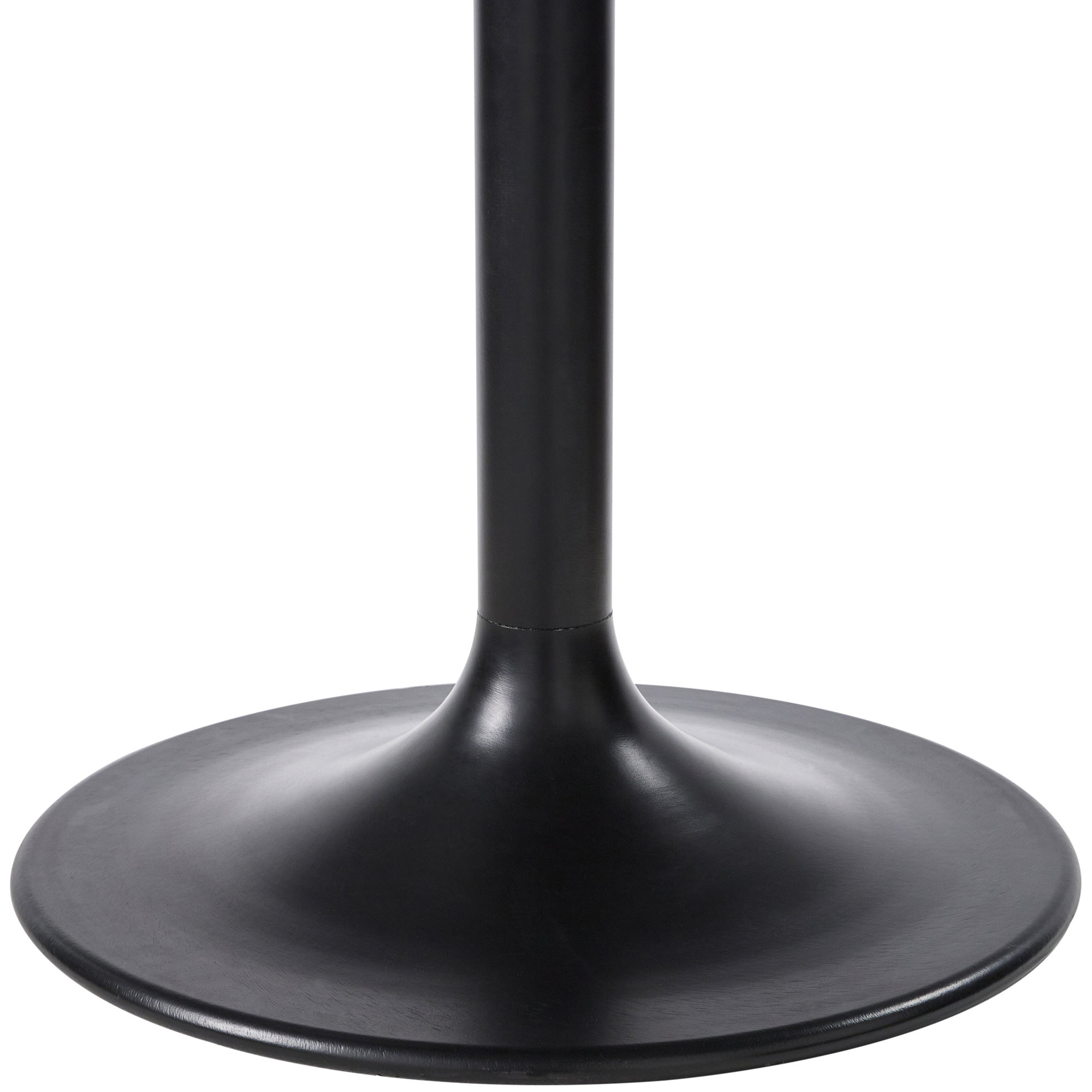 Victorine Modern Dining Table, Black, 30"H x 55"W x 55"D