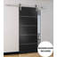 Porte de grange noire Planum avec trousse de quincaillerie d'installation Planum-75684399-75684404