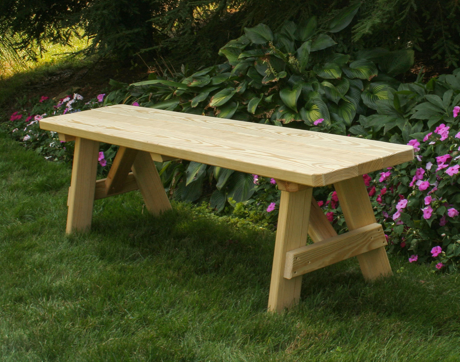 Red Barrel Studio® Pine Outdoor Bench | Wayfair