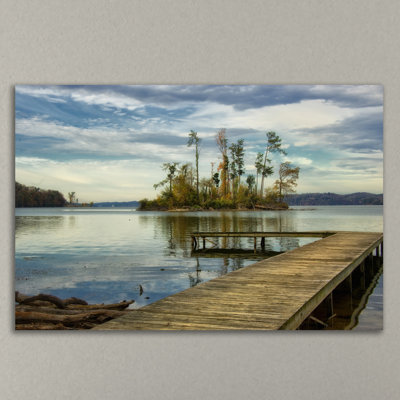 Lone Island by Dano - Wrapped Canvas Print