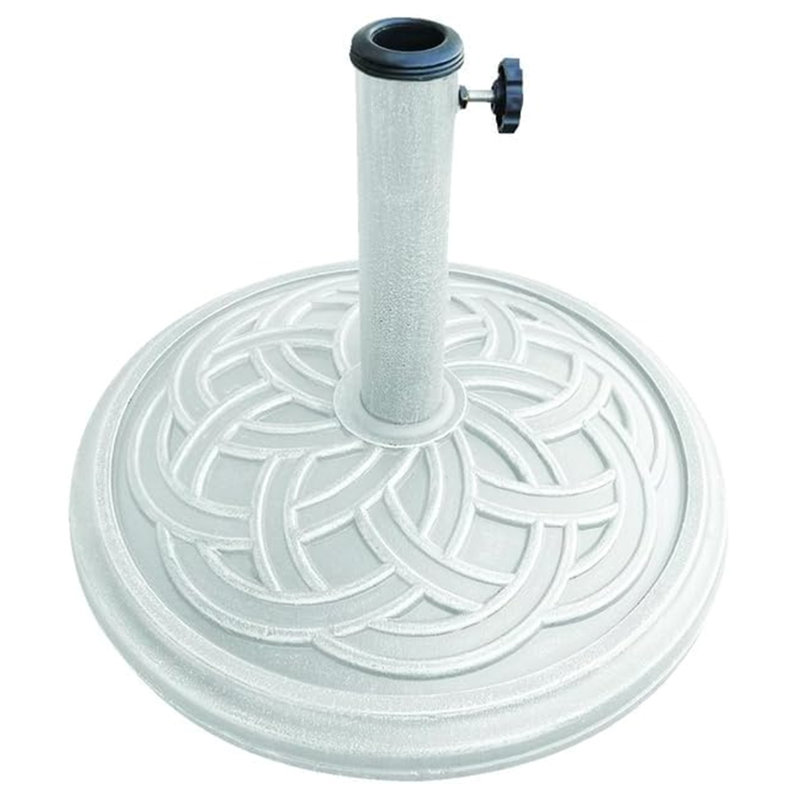 Socle de parasol Ribbon Envirostone, Blanc