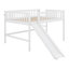 Lit mezzanine bas avec échelle et toboggan-115975082