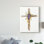 « pâques bénédiction cross i », reproduction de peinture à l’aquarelle sur toile tendue