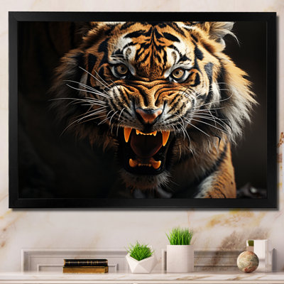 «Tiger Roaring Majesty», reproduction sur toile