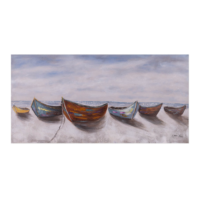 Acrylic Painting on Boats of the Fisherman
