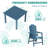 The Outdoor Courtyard Dining Set Includes A Square Table And 4 Beautifully Designed Dining Chairs With Armrests. It Fully Embodies Noble Taste And Attention To Guests, Making It An Ideal Choice For Hosting Guests At Home.-1949657317