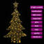 vidaXL Christmas Tree with 240 LEDs Acrylic-112224609-115607843