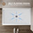 60" W X 36" D White Shower Base With Drain Assembly And Drain Cover Included, Non-slip Shower Pan
