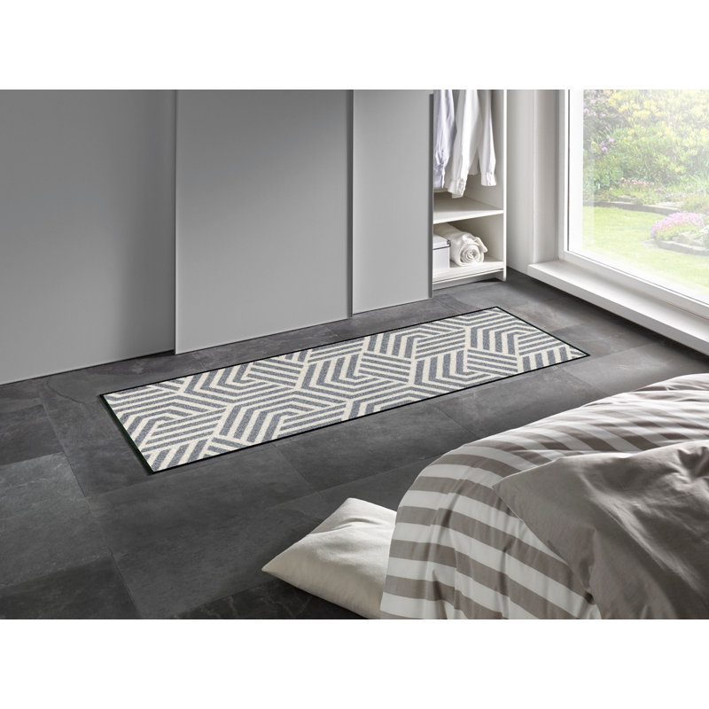 Non-Slip Geometric Indoor Doormat, Rectangle 60 x 140 cm