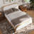 Lorrell Boucle Upholstered Bed Frame-101121739