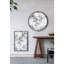 Metal Frame Industrial Wall Decorative Mirror - 31.5x0.7x31.5", Black, 15.8lbs