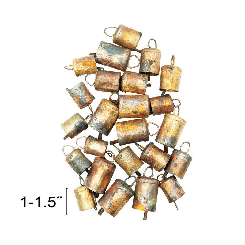 Ensemble de 24 clochettes miniatures vieillies