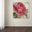 « abricot pivoines ii », impression sur toile tendue-31355366