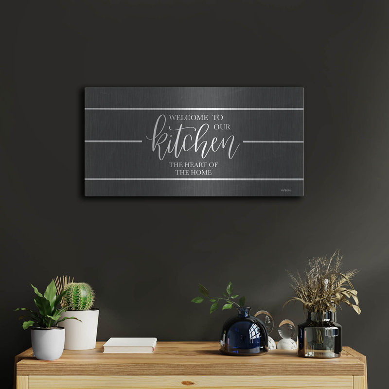 «Welcome To Our Kitchen» par Imparfect Dust, H 12 po x l 24 po