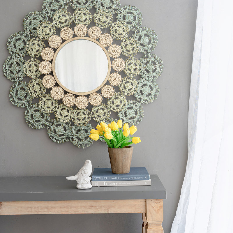 Miroir rond en fer