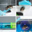 Très grand parc portatif bleu pour hamster - 5 avec tubes, tunnels et très grande bouteille d'eau