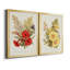 Antique Floral Bouquet V - Ensemble de 2 impressions sur toile encadrées-1823573613-1823573614