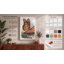 Monarch on Terracotta Botanical - Wrapped Canvas-933748046-933748045
