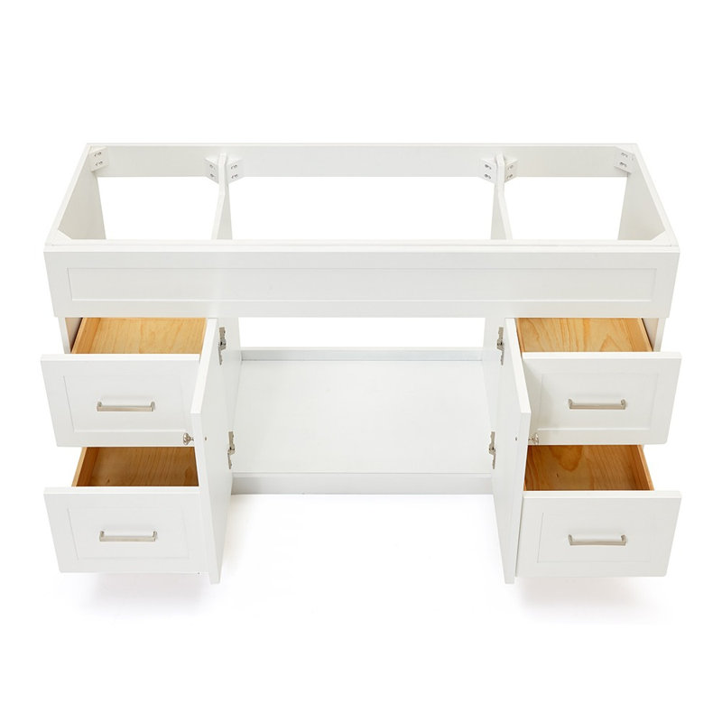 Ariel Paulla Base de meuble-lavabo simple, Blanc