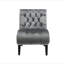 Fauteuil de salon / fauteuil de loisirs moderne en velours sans accoudoirs, fauteuil rembourré en tissu avec pieds en bois pour la chambre à coucher, le salon et le bureau-709141934