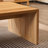 Burlywood Solid Wood Rectangular Coffee Table
