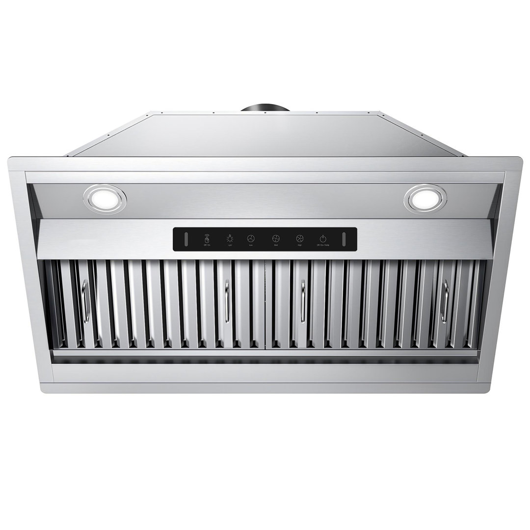 VIKIO 30'' 900 CFM 3-speed Ducted Insert Range Hood With Permanent Filter and LED Lights VIKIO PRO