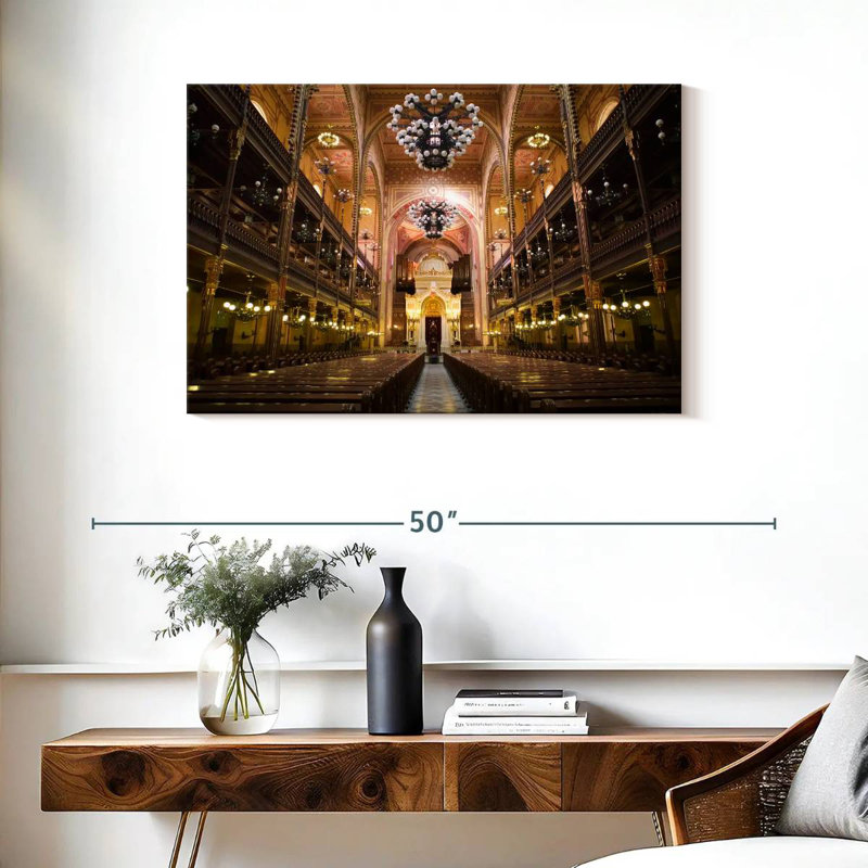 Nicci Great Synagogue Interior, 24" H x 36" W