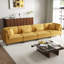 4 - Piece Upholstered Corduroy Modular Sectional with Pillow Back and Solid Wood Legs-1560105518