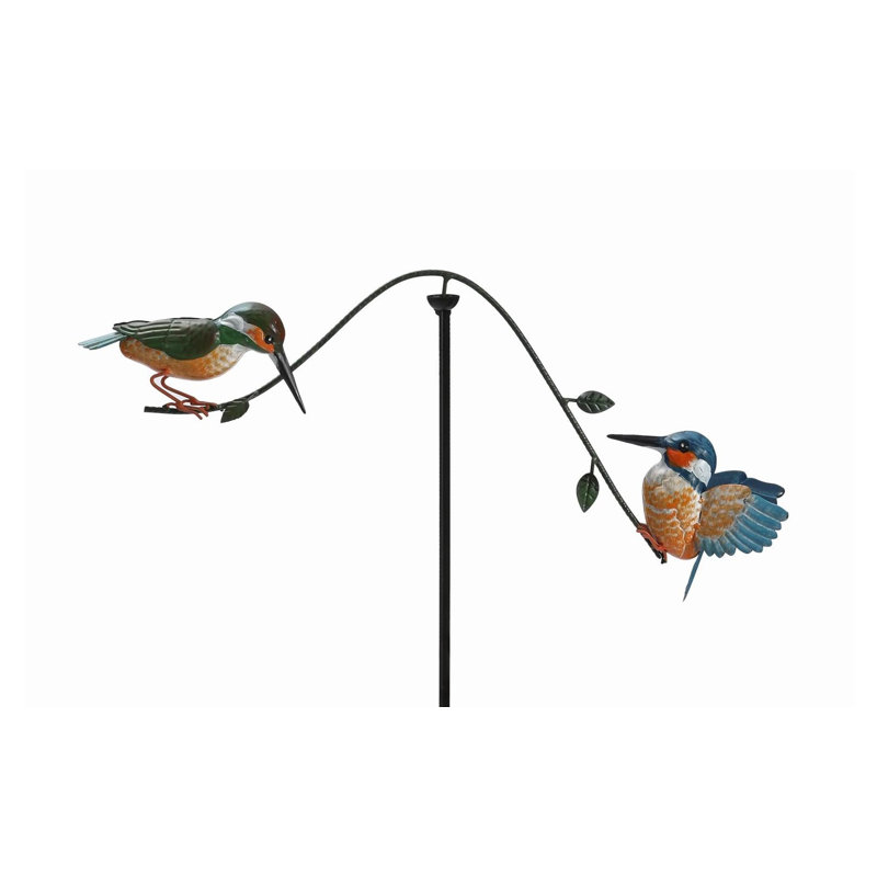 Double piquet de jardin en métal